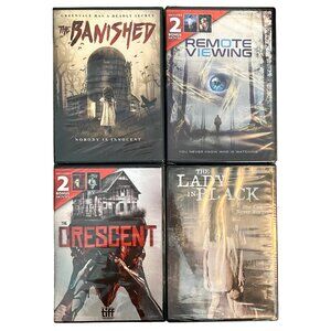Horror DVD Movie Lot NR Lady in Black The Crescent The Banished Remote Viewing